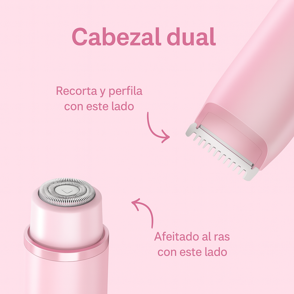 LYORA® - Depiladora Portátil Con Dos Cabezales
