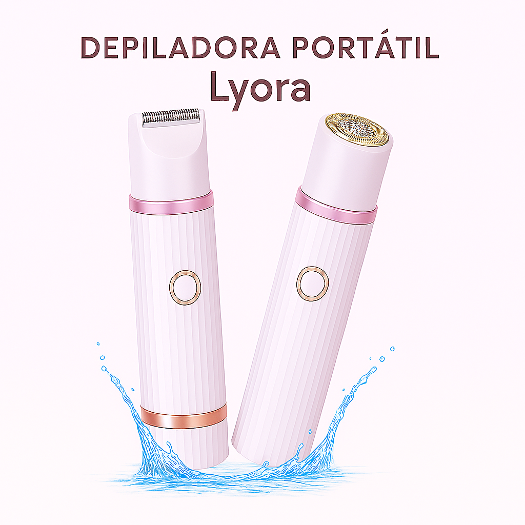 LYORA® - Depiladora Portátil Con Dos Cabezales